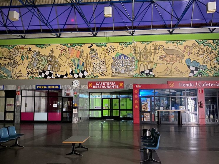Mural de la Estación de Autobuses de León