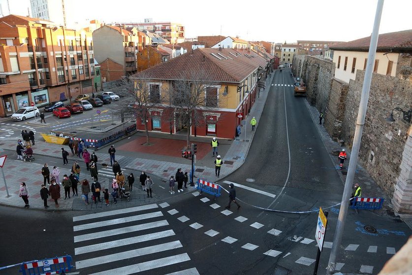 Corte de las calles Carreras y Cubos en León para avanzar en la Vía de Penetración Norte