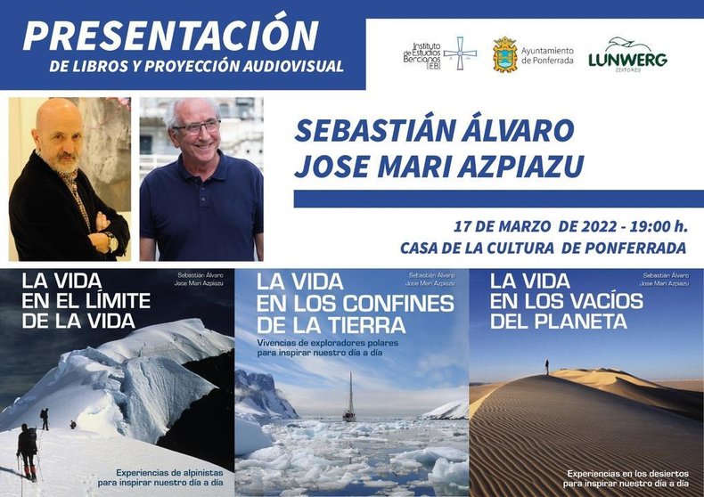 Presentación en Ponferrada - Sebastián Álvaro y José María Azpiazu