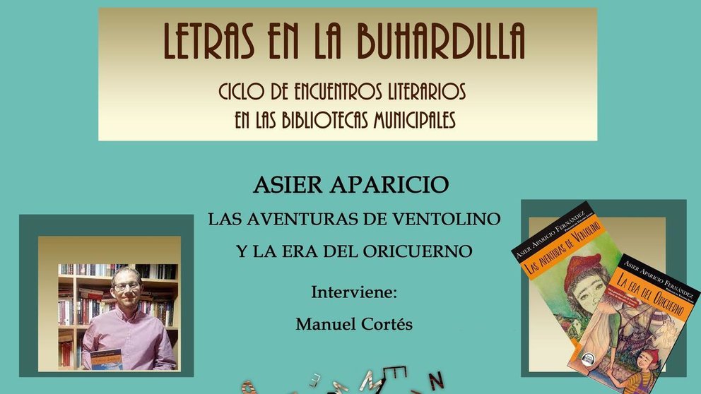 Ciclo Letras en la Buhardilla, el próximo  viernes 1 de abril, a partir de las 19.00 horas que se celebra en la Biblioteca Municipal Padre Isla