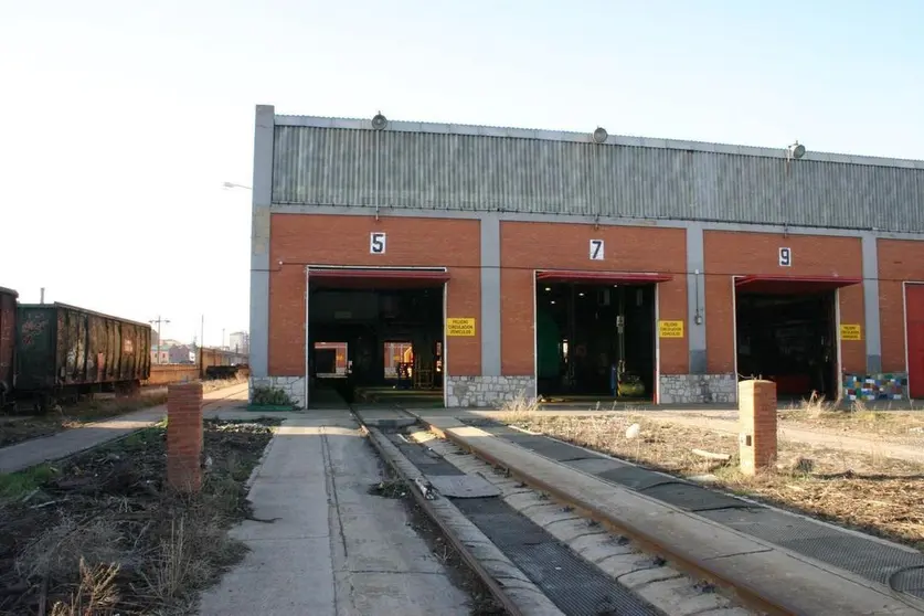 Taller de Material Remolcado de Renfe en Le&oacute;n