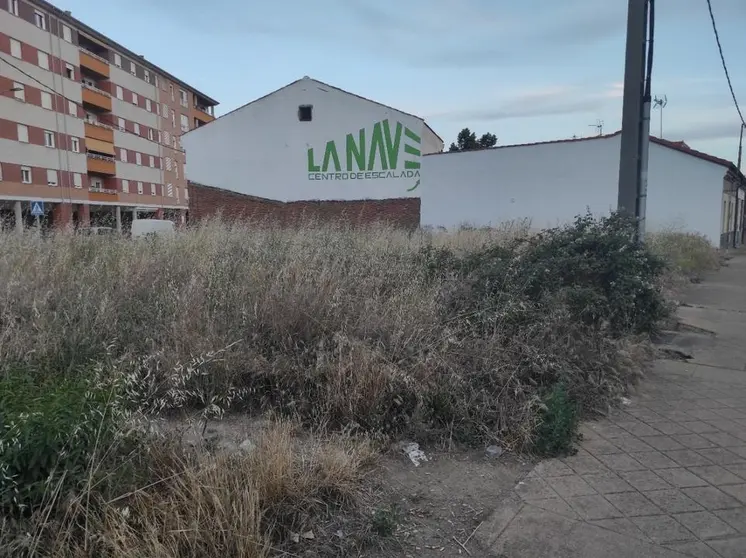 Solares llenos de maleza