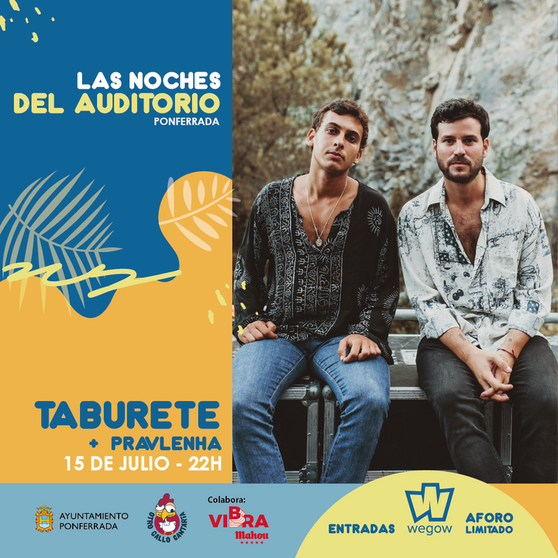 Taburete en concierto en Ponferrada