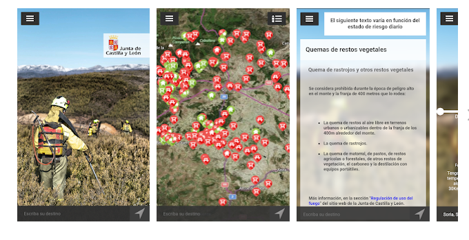 Nueva app Incendios Forestales Castilla y Le&oacute;n