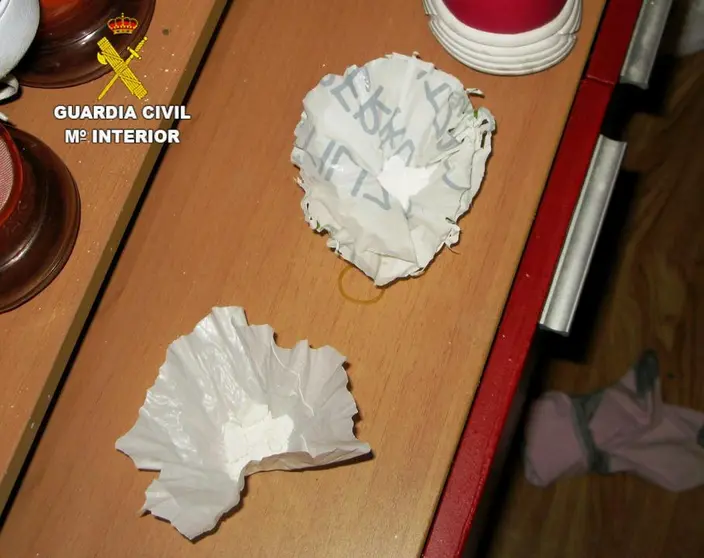 Operaci&oacute;n BASENDEROS La Ba&ntilde;eza. Coca&iacute;na decomisada.Guardia Civil