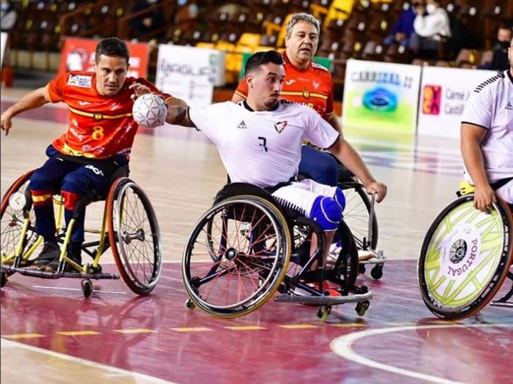Selección española de silla de ruedas en León
