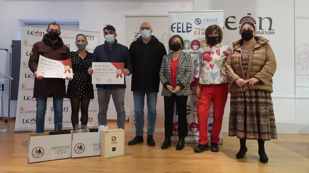 Premiados en la Ruta de la Morcilla de Le&oacute;n de 2021 (foto de archivo)