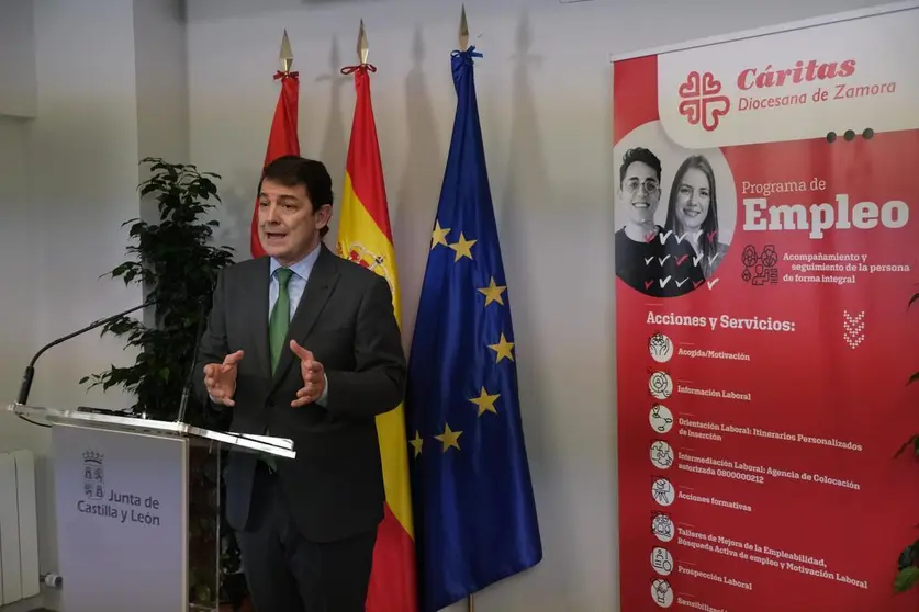 El presidente de la Junta de Castilla y Le&oacute;n, Alfonso Fern&aacute;ndez Ma&ntilde;ueco