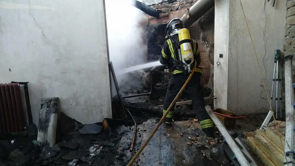 Incendio en Tombrio