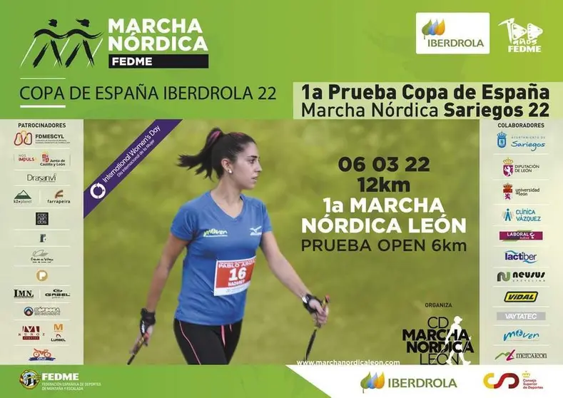 1&ordf; Prueba de Copa Espa&ntilde;a Iberdrola Marcha N&oacute;rdica en Sariegos