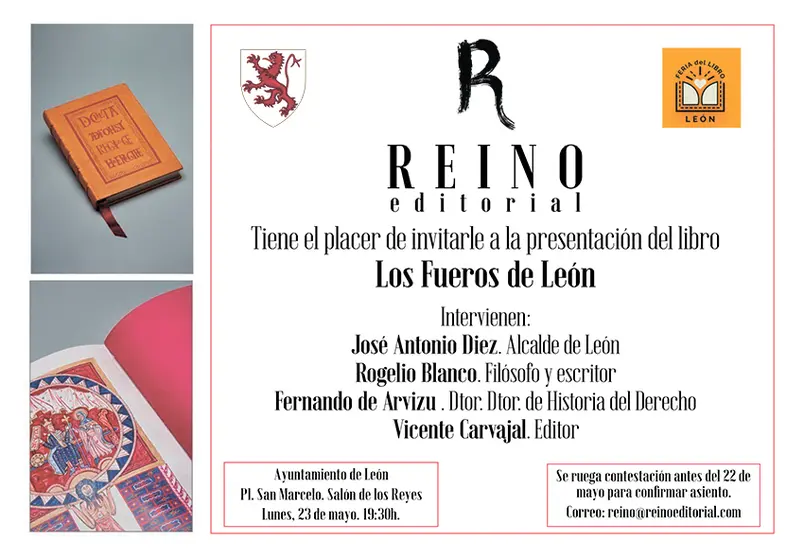 Invitaci&oacute;n prosentaci&oacute;n libro fueros