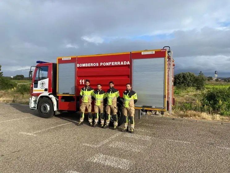 Bomberos de Ponferrada acuden al incendio de Zamora