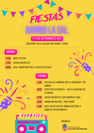 Cartel de las Fiestas de La Sal de San Andrés del Rabanedo