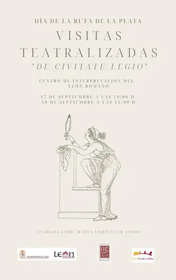Cartel de las visitas teatralizadas del D&iacute;a de la Ruta de la Plata