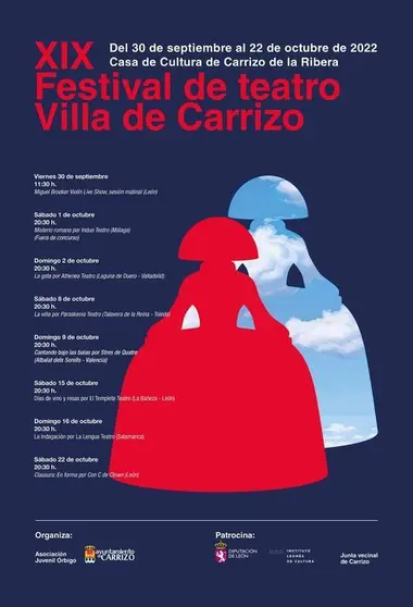 Cartel del XIX Festival de Teatro Villa de Carrizo