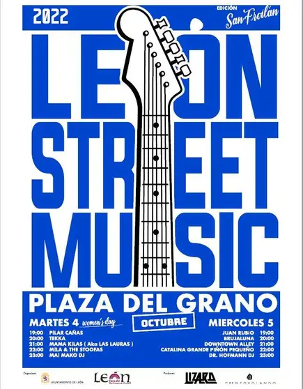 Cartel del festival Le&oacute;n Street Music