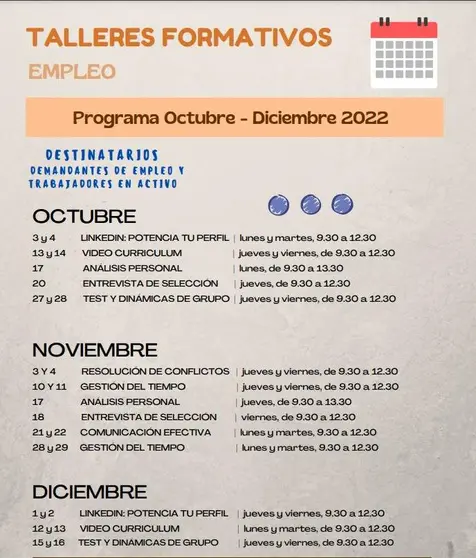 Talleres de mejora de empleo en Ponferrada