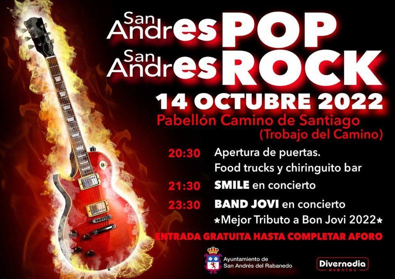 Cartel del festival San Andrés Pop Rock