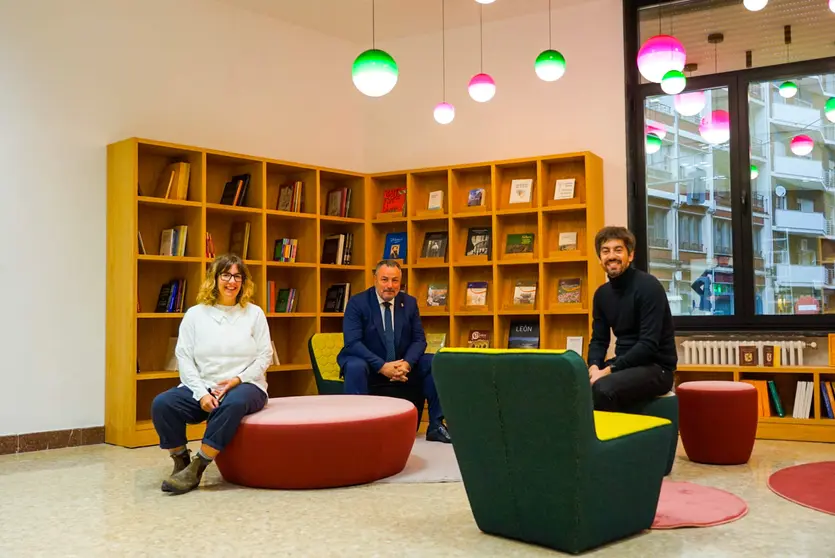 Zona renovada de la Biblioteca Leonesa