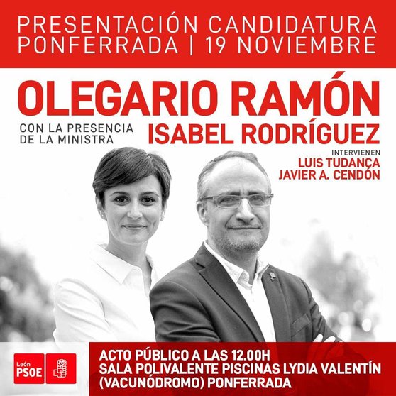 Presentación de la candidatura de Olegario Ramón a la Alcaldía
