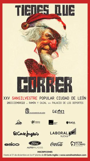 Cartel de la San Silvestre Popular Ciudad de Le&oacute;n