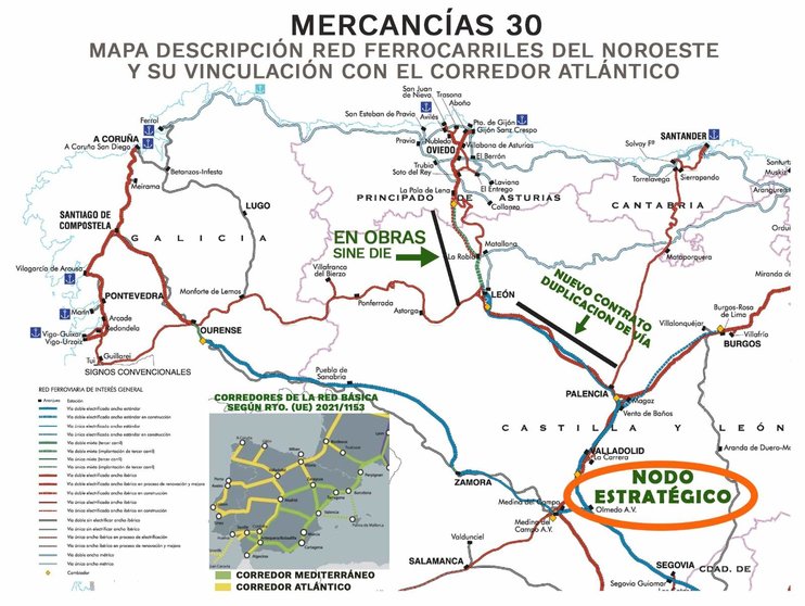 Infraestuctura Ferrovaria del Noroeste de España