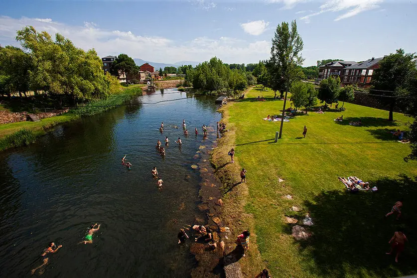 Playa fluvial Cacabelos (El Bierzo)