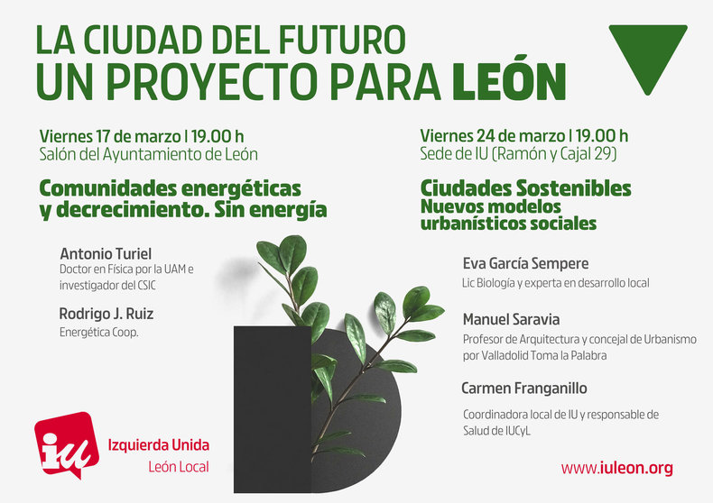 Jornadas sobre energía, decrecimiento, urbanismo y salud municipal en León