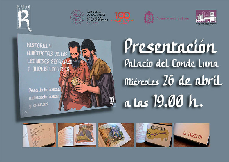 cartel presentación cuento judío en León