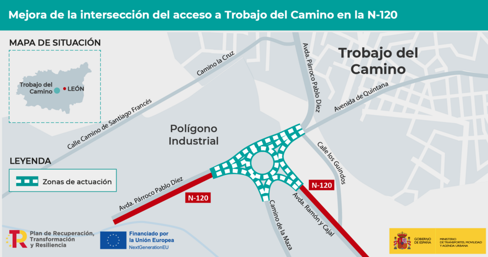 Intersecci&oacute;n Trobajo del Camino