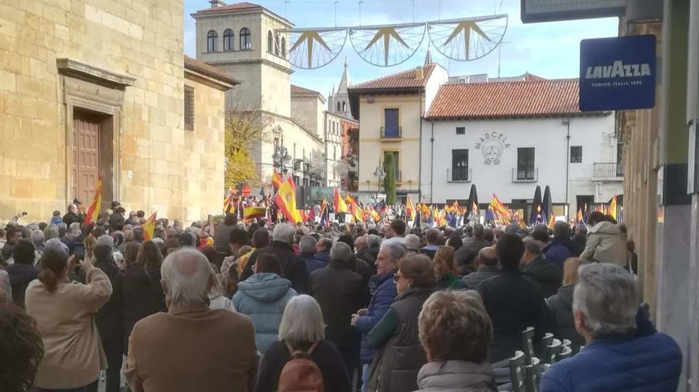 Manifestación en León contra la Amnistía
