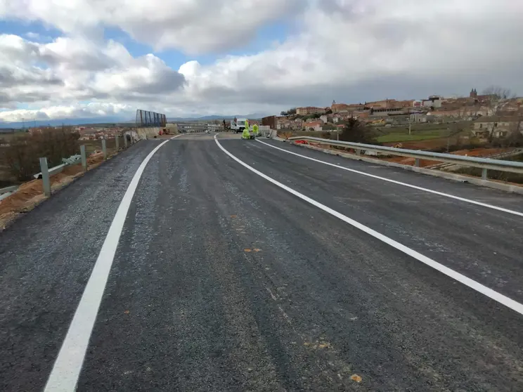 Paso superior N120a reparado Astorga-San Justo de la Vega