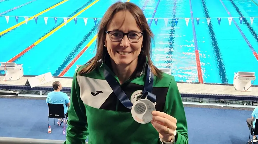 Marta &Aacute;lvarez Gago, proclamada subcampeona del mundo en Doha.