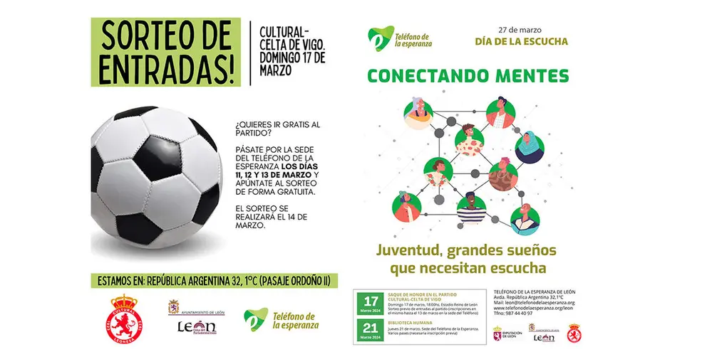 Cartel sorteo de entradas