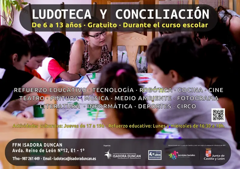 La Ludoteca de Tardes en Isadora Duncan ofrece un oasis educativo y l&uacute;dico para ni&ntilde;os durante el curso escolar