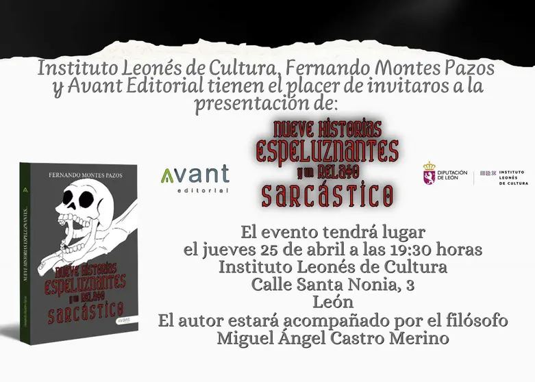 "Nueve Historias Espeluznantes y un Relato Sarc&aacute;stico" del Autor Le&oacute;nes Fernando Montes Pazos