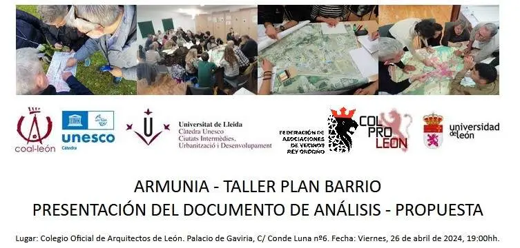 Resultados del Taller Plan Barrio en Armunia, Le&oacute;n 