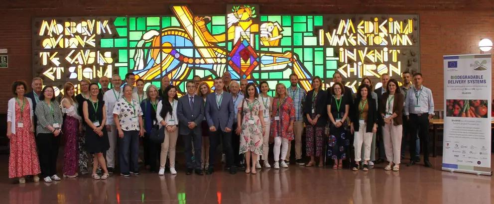 Representantes de los 16 socios de 6 pa&iacute;ses que han asistido a la presentaci&oacute;n en Le&oacute;n