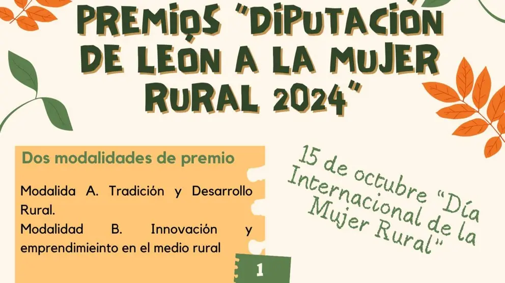 Cartel Bases premios mujer rural 2024