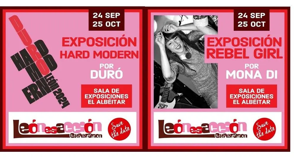 Le&oacute;n Ciudad P&uacute;rpura inaugura las exposiciones 'Hard Modern' y 'Rebel Girl' dentro de 'Le&oacute;n es Acci&oacute;n. Lexploitation'