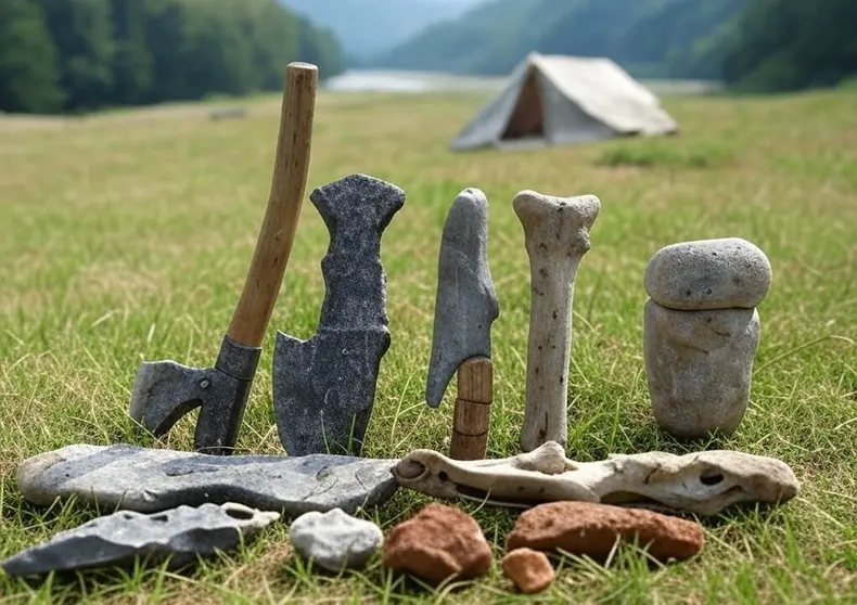 Herramientas prehist&oacute;ricas en La T&eacute;rmica