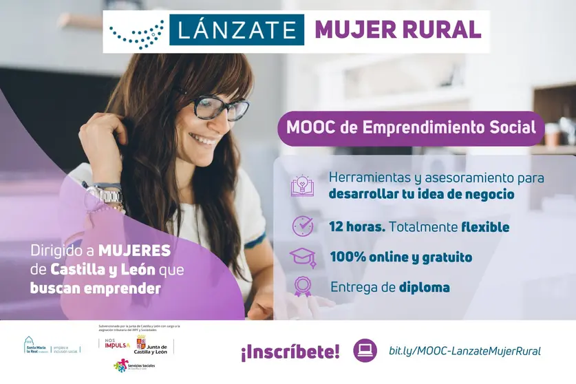 Formaci&oacute;n gratuita en emprendimiento social para mujeres rurales de Castilla y Le&oacute;n