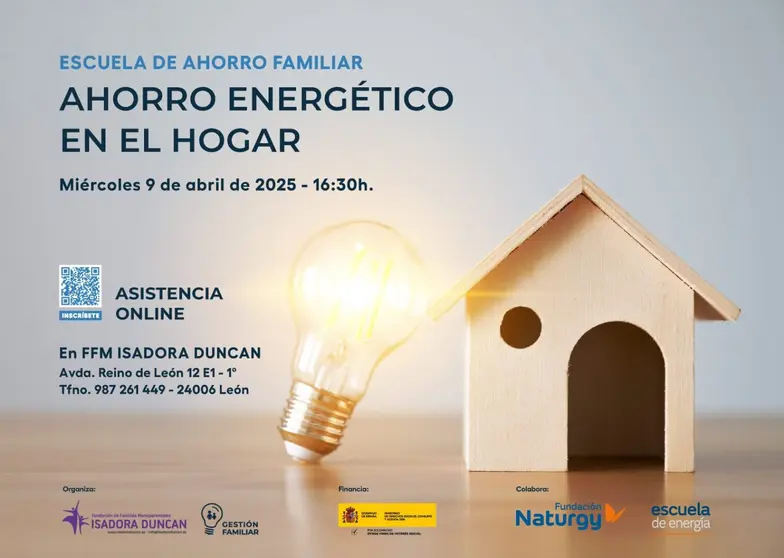 Cartel ahorro energetico 9 abril 2025