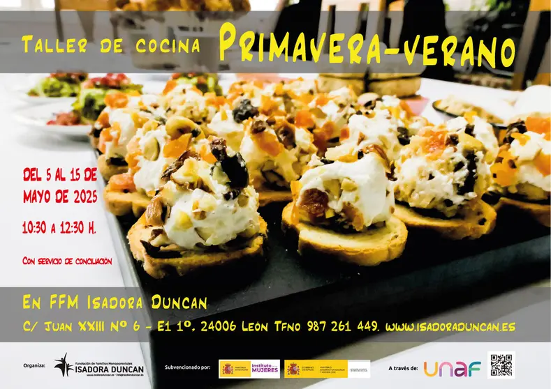 Cocina primavera Taller gratuito en Le&oacute;n