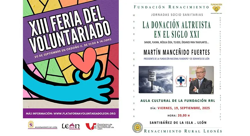 Cartel FERIA VOLUNTARIADO el 20 de sep 2025