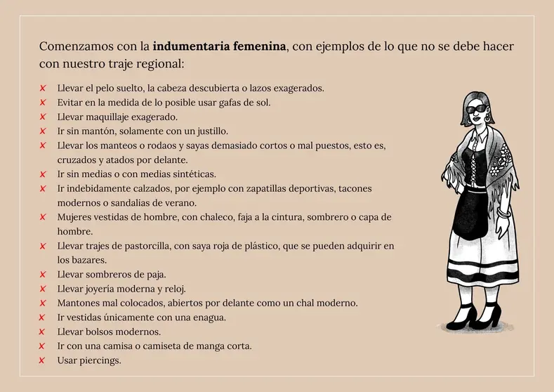 Elementos a evitar en la indumentaria femenina