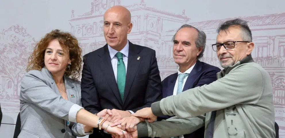 El Ayuntamiento de Le&oacute;n firma el acuerdo marco del Di&aacute;logo Social con CCOO, UGT y Fele