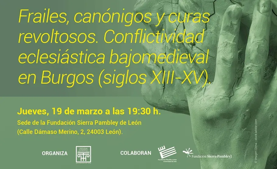 Detalle del cartel anunciador de la conferencia