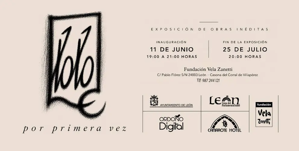 La Fundaci&oacute;n Vela Zanetti inaugura en Le&oacute;n la exposici&oacute;n &ldquo;Lolo: por primera vez&rdquo;, con obras in&eacute;ditas del artista leon&eacute;s