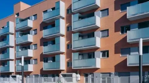 Edificio de viviendas Foto de archivo